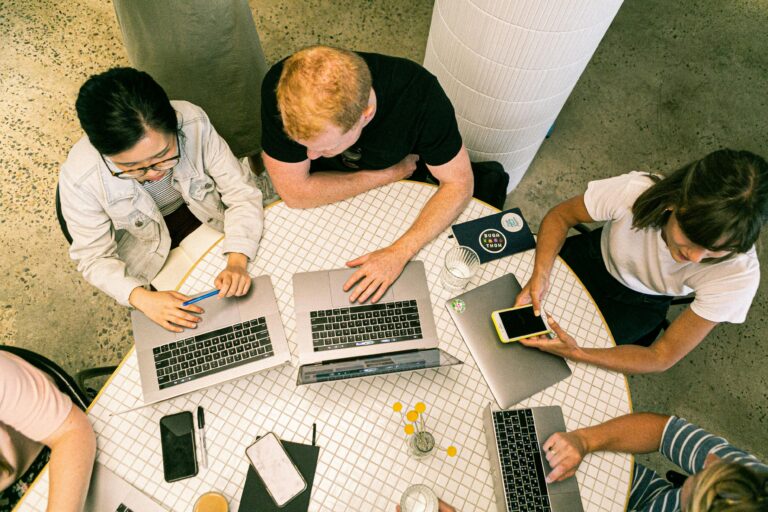 A team of people working together
